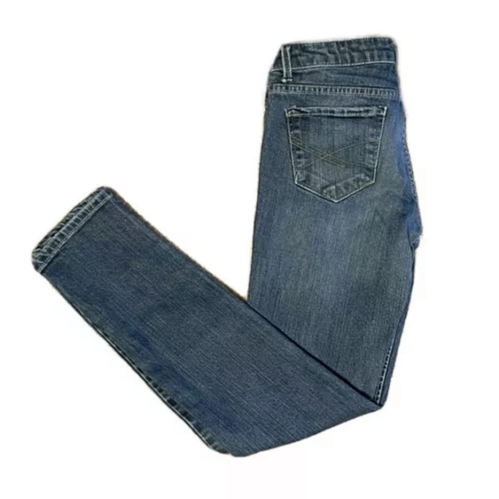 Aeropostale Ashley Ultra Skinny Womens Blue Jeans Size 3/4 Short Inseam 27.5